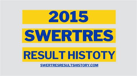 2015 swertres result